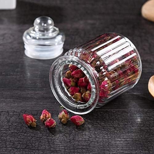 Pop jar 350 ML glass container jar with lid For Kitchen Storage Food Storage Containers For Storing Spices, Jam, Honey, Aachar, Sugar, Coffee pack of 3