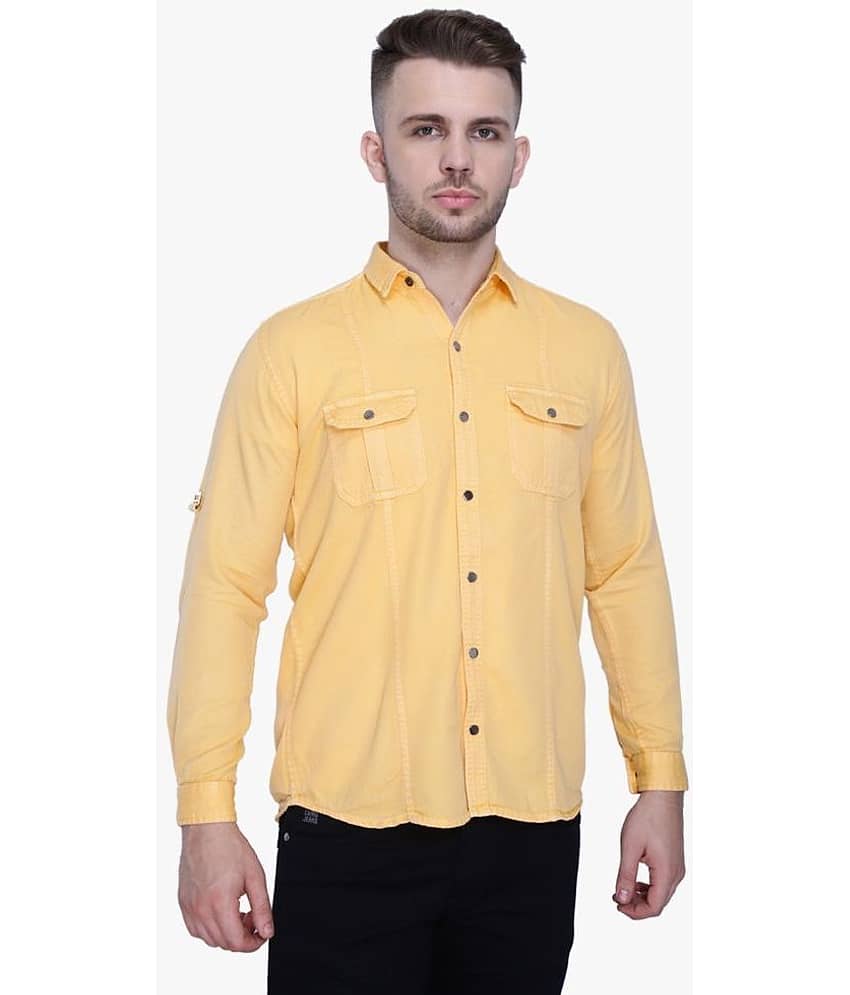 Kuons Avenue - Yellow 100% Cotton Regular Fit Men's Casual Shirt ( Pack of 1 )