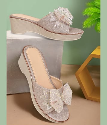 Cozy Wear Gold Women's Sandal Heels