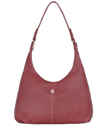 Fostelo Maroon PU Shoulder Bag - Maroon