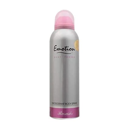 Rasasi Emotion Pink Body Deodorant - Feminine Scent, 200 ml