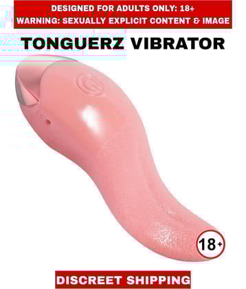 TONGUERZ Shaped Wagging Licking Silicon G-spot Vibrator For Women