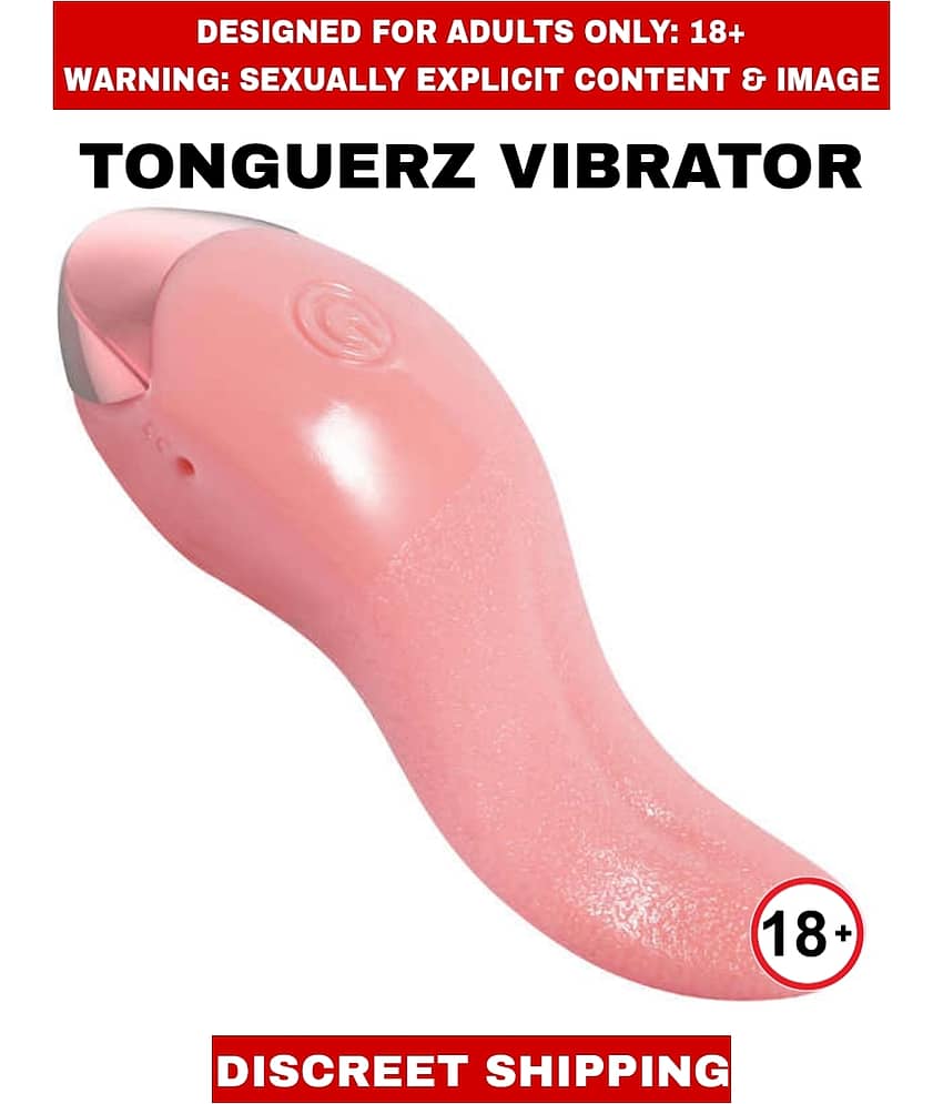 TONGUERZ Shaped Wagging Licking Silicon G-spot Vibrator For Women