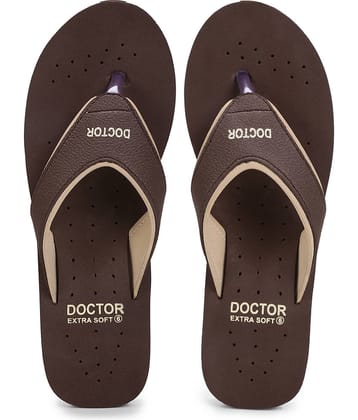 DOCTOR EXTRA SOFT - Black Women's Thong Flip Flop
