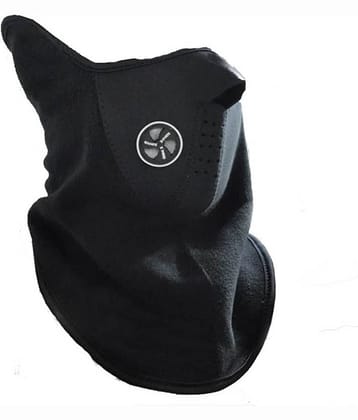 AKSMIT Black Solid Others Bike Face Cover Free