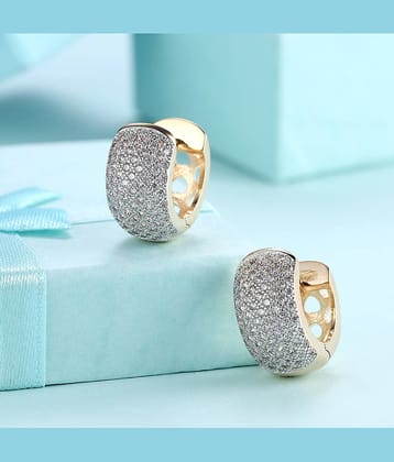 YOUBELLA Golden Huggies Earrings ( Pack of 1 )