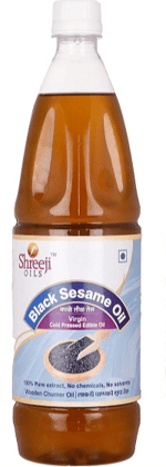 Shreeji Oils Black Sesame Virgin Cold Pressed Edible Oil, 5 L