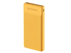 Portronics Luxcell B12 with Micro & Type C input USB Output Port, Micro & Type C Input Port,  LED Battery Indicator, Compact and Lightweight - Yellow