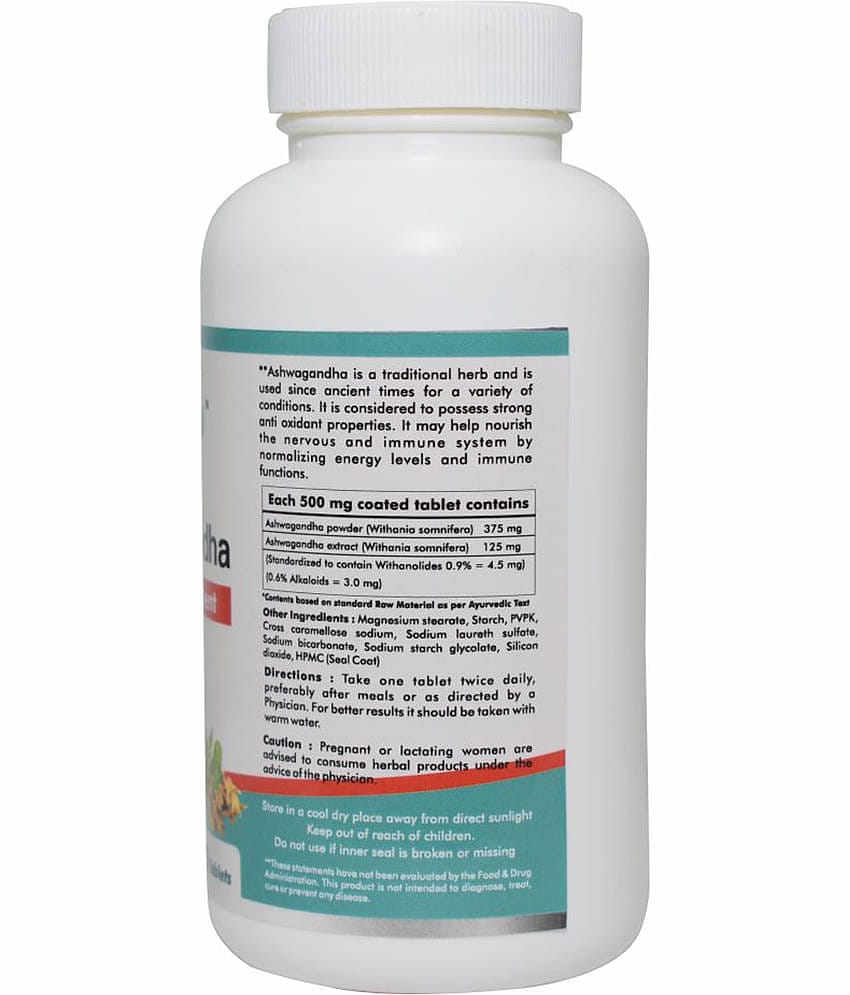 Way2Herbal Ashwagandha Tablet 120 no.s Pack Of 1