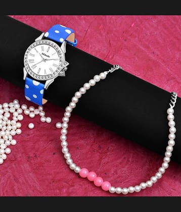 Mikado Leather Round Womens Watch