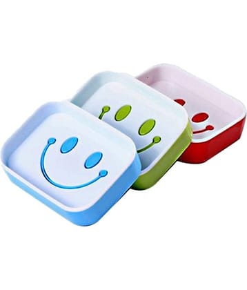Pindia Multicolor Plastic Soap Organizer Disk - Pack Of 2
