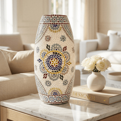 Handcrafted Mosaic Glass Table Lamp Handcrafted Mosaic Glass Table Lamp