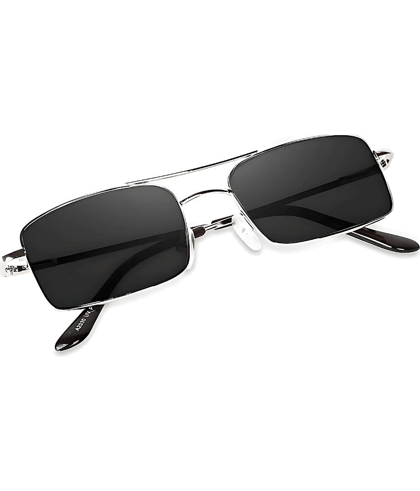 Dyana Core Silver Rectangular Sunglasses ( Pack of 1 )