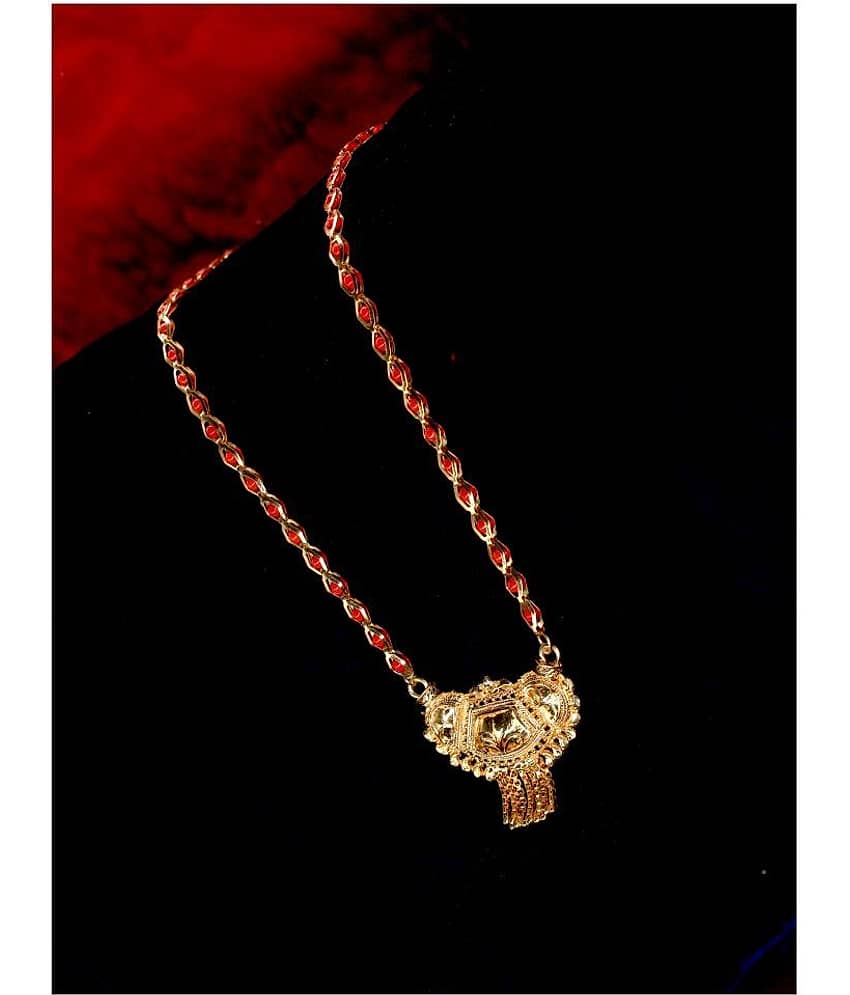 shankhraj mall Golden Mangalsutra ( Pack of 1 )