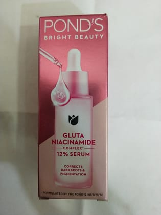 Pond's Bright beauty Gluta Niacinamide Corrects Dark spots & Pigmentation 12% serum 