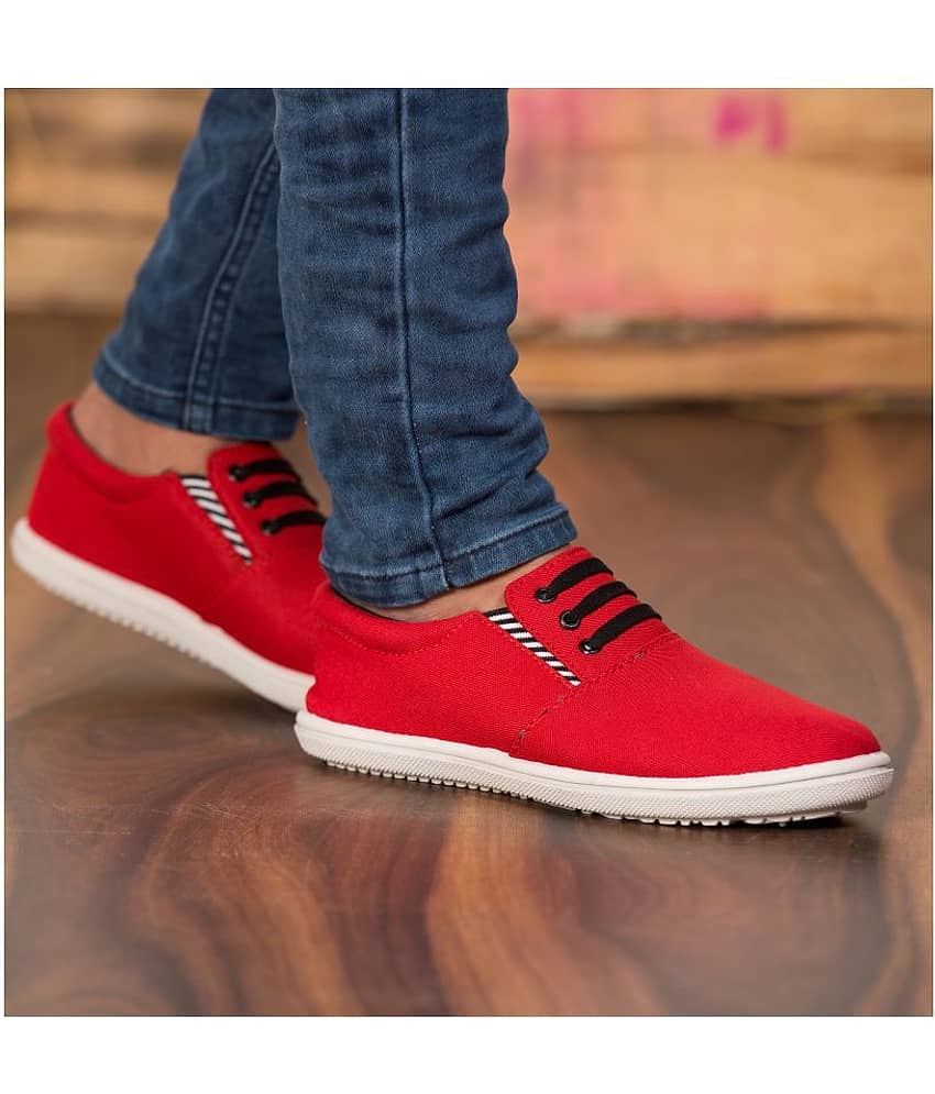 Kzaara Red Casual Shoes