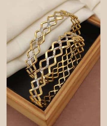 Shivay Fashion Gold Bangle Set ( Pack of 1 )