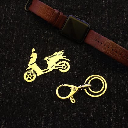 Ather 450x 3 Gen Ev Keychain-Gold