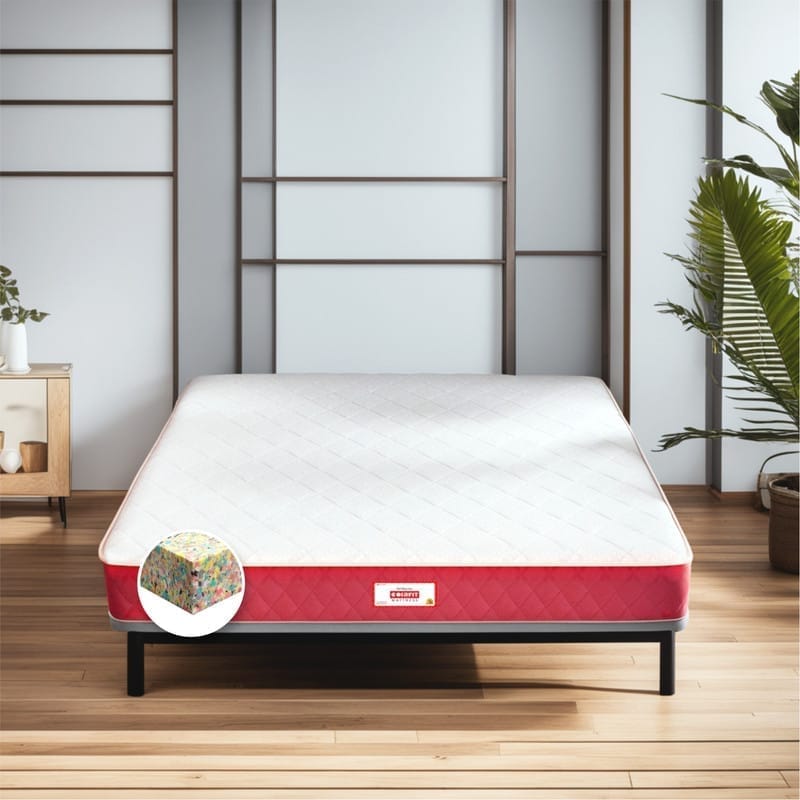 COIRFIT BONE ZONE with REBOTECH Tech. 3 inch Double Bonded Foam Mattress (L X W: 72 inch X 48 inch)