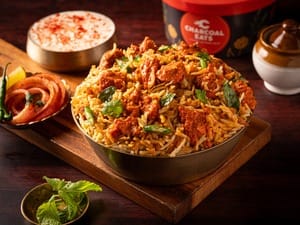 Chicken 65 Biryani (Boneless, Serves 2)