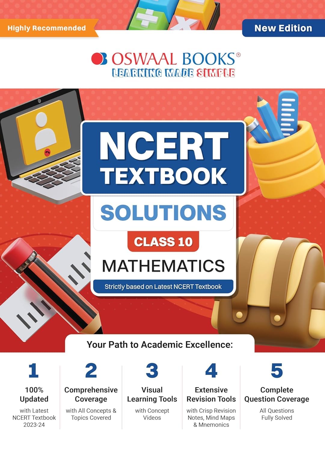 Oswaal NCERT Mathematics Textbook Solutions for Class 10, Latest Edition 2025-26, with Visual Learning Tools and Complete Question Coverage [Paperback] Oswaal Books And Learning Private Limited