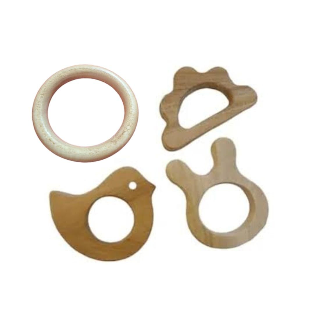 Neem Wooden Baby Toy, Age 0-3 Years (Style 1)