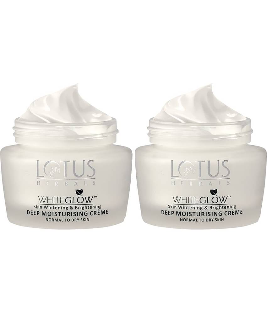 Lotus Herbals Whiteglow Skin Brightening Deep Moisturising Cream SPF 20, PA+++, 40g (Pack of 2)