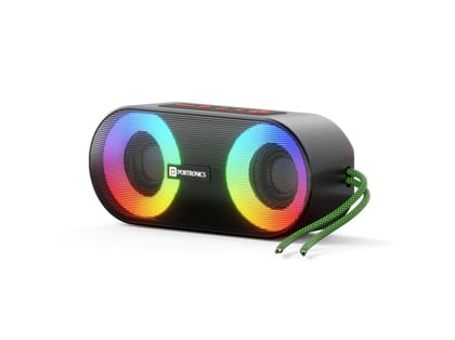 Portronics PIXEL 3 7 Hour Playtime,  RGB Lights, IPX7 Water Resistant,Type C Charging