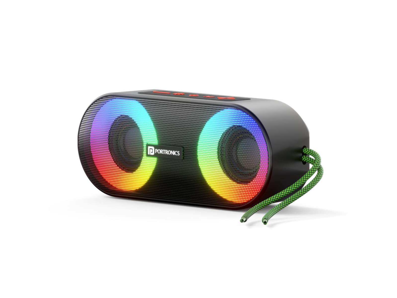 Portronics PIXEL 3 7 Hour Playtime,  RGB Lights, IPX7 Water Resistant,Type C Charging