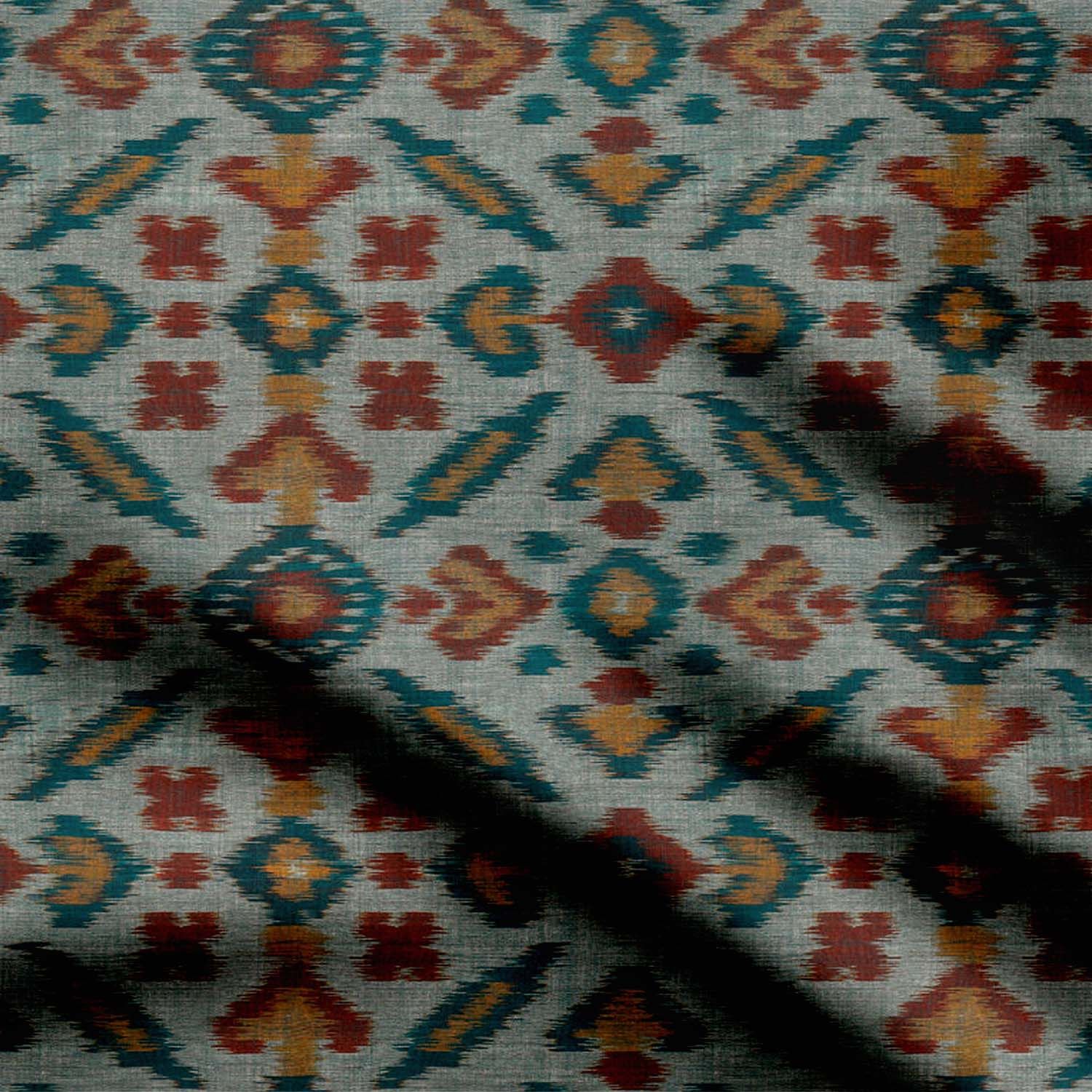Floating Heart ikat-Cotton