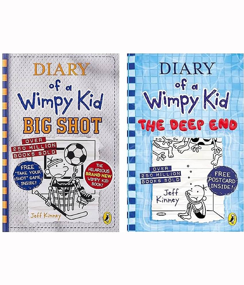 combo of 2 book Diary of a Wimpy Kid: Big Shot Diary of a Wimpy Kid: The Deep End  Product Bundle