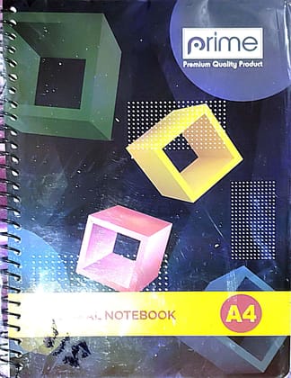 Prime Spiral register Notebook A4 Size Total 400 Pages In ruled soft cover fine paper