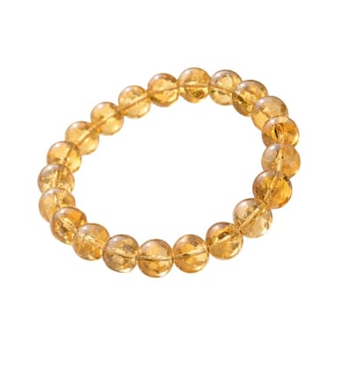Natural Crystal 8mm Citrine Bracelet (Yellow)-PID64906 Natural Crystal 8mm Citrine Bracelet (Yellow)-PID64906