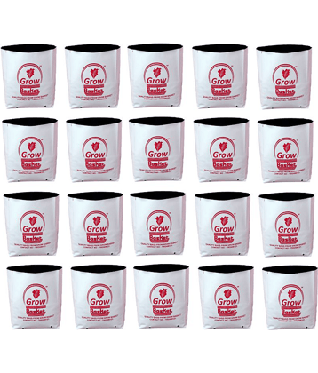 Grow bag for home gardening High Quality 150 Micron/600 Gauge | Pack of 20 Bags; Size: 30 x 16 x 16 cm