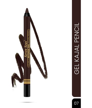Seven Seas Brown Matte Kajal 2 g Pencil ( Pack of 1 )