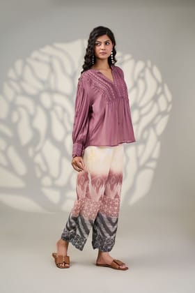 Pink Hour Full-Sleeve Cordset-ONION PINK / S