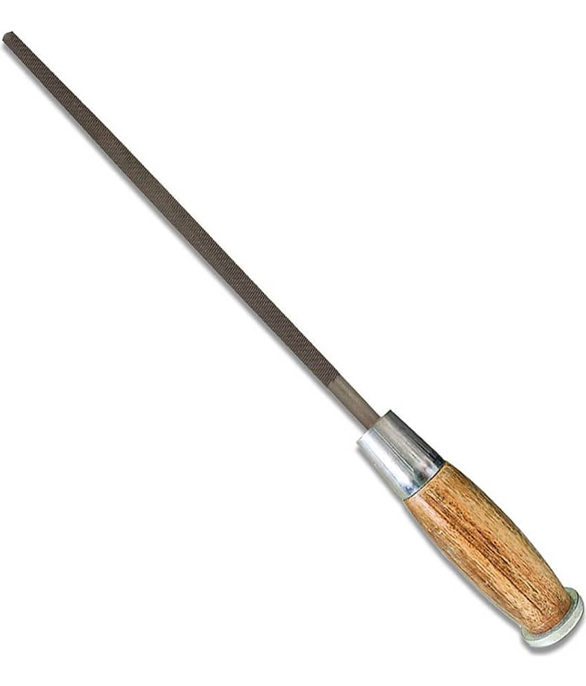 Amb File Wooden Handle Steel Cut Round 8 Inches