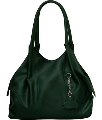 Fostelo -   Green Faux Leather Shoulder Bag