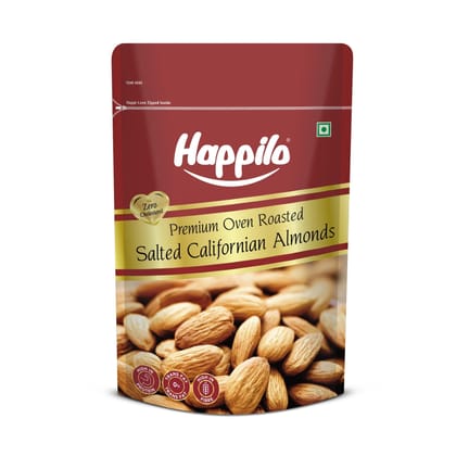 Happilo Premium Californian Almonds Roasted & Salted 200g