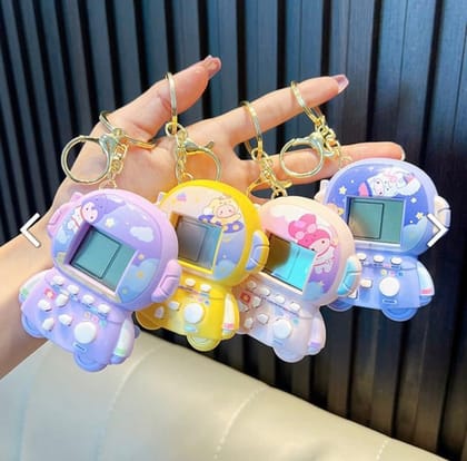 Videogame Keychain | Cute Game Keychain (1pc)-Pink