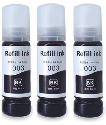 TEQUO 003 INK FOR L3110 Black Pack of 3 Cartridge for 003 Ink for E_pson L3110 L3150 L3115 L3116 L3101 L3210 L3215 L3216 L3250 L3151 L3152 L3156