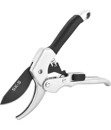Garden Scissor SK-5, Anvil Pruning Shears Cutter, Anti Slip Rubber Handles, Heavy Duty Gardening Cutter, Used For Trimming,Cutting Rose,Plants, (1 pcs)(14 x 20 cm)