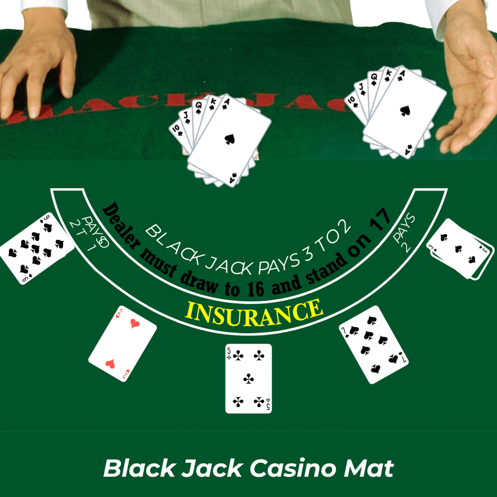 Black Jack Felt Mat - Party and Festive Needs | Buy online on ZillyBuy