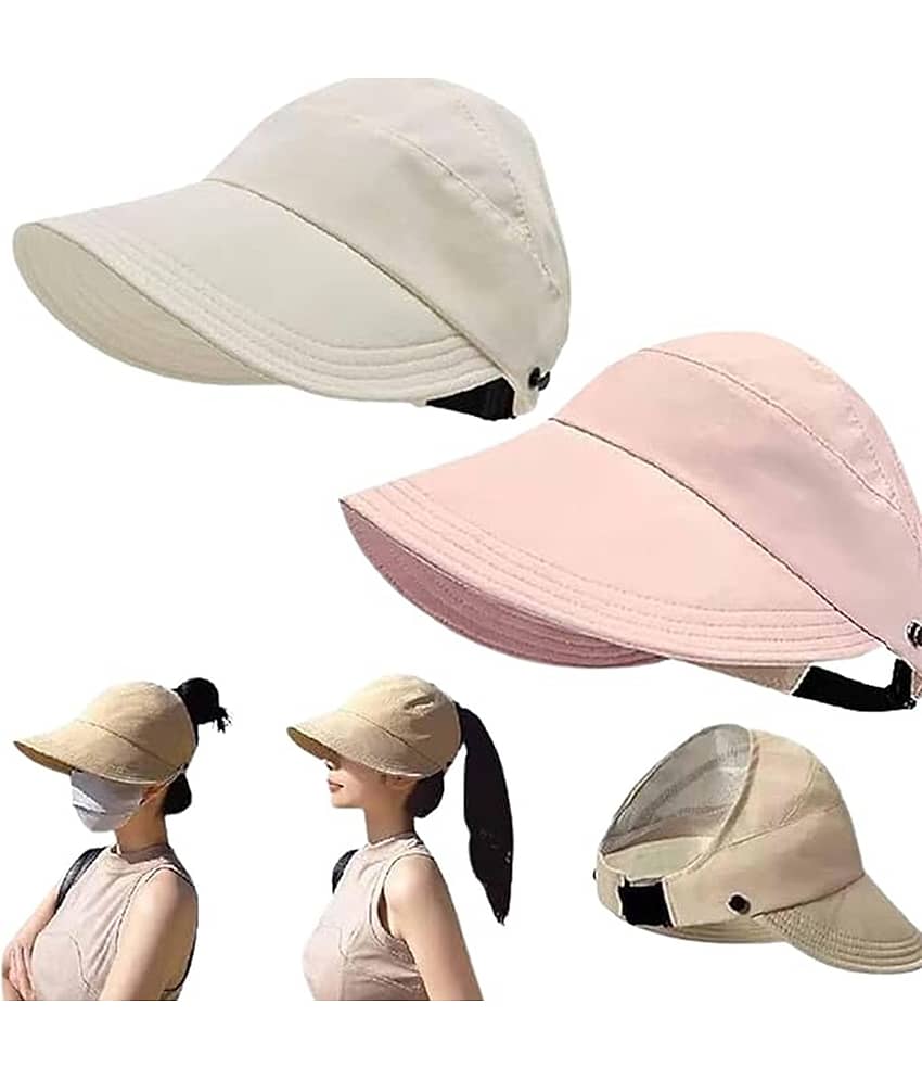 HINGOL Multi Color Cotton Women's Cap ( Pack of 1 )