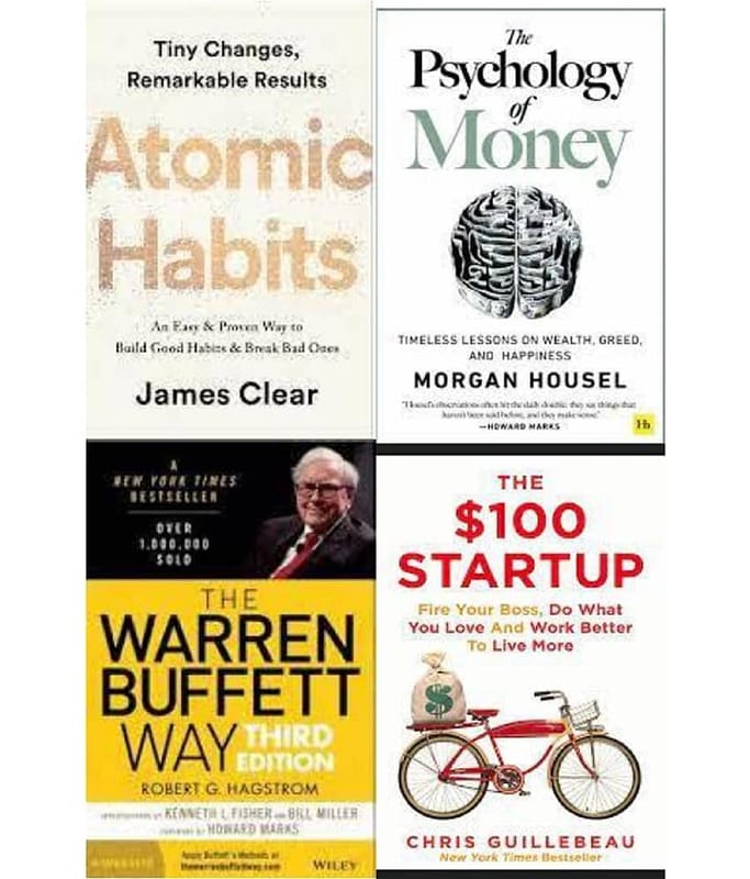 ( Combo of 4 books ) Atomic Habits + The Psychology of Money +The ...