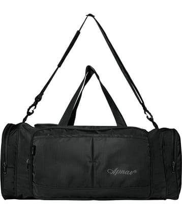 Apnav 45 Ltrs Black Polyester Duffle Bag
