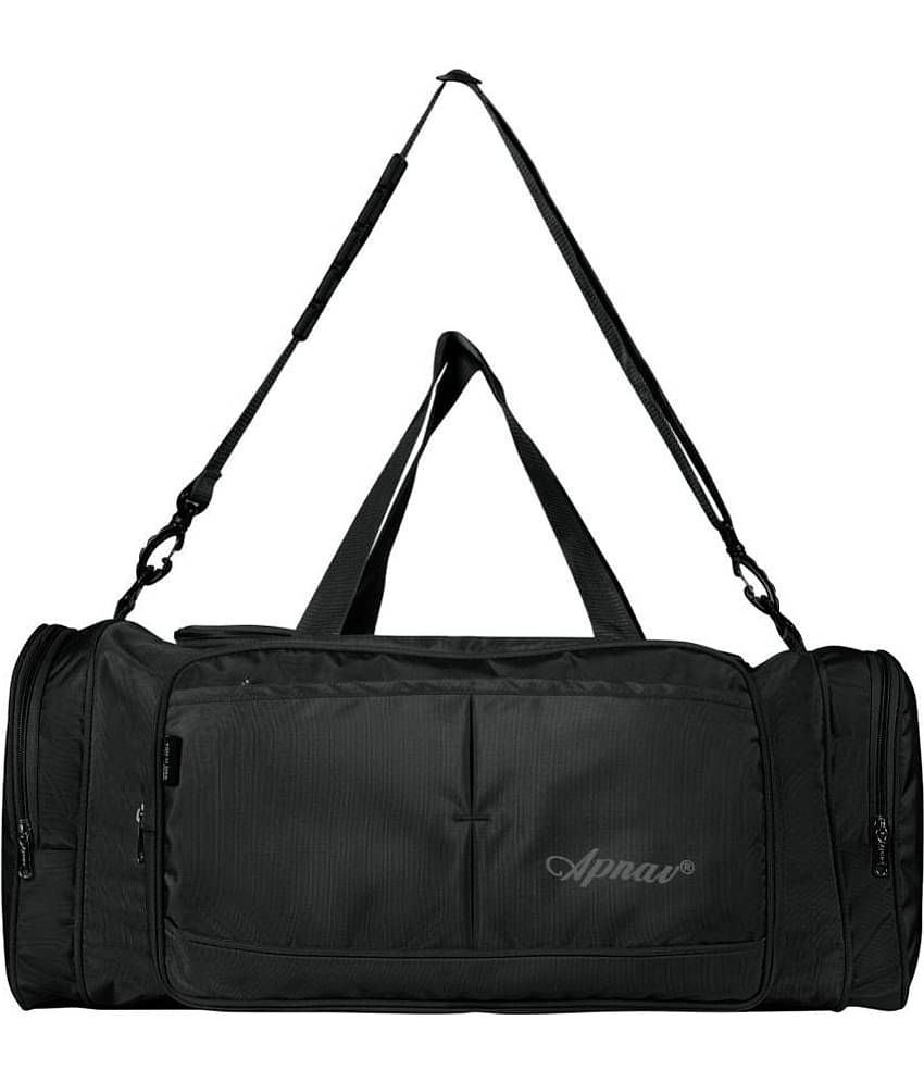 Apnav 45 Ltrs Black Polyester Duffle Bag