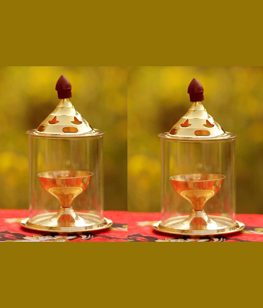Heaven Decor Brass Table Diya - Pack of 2