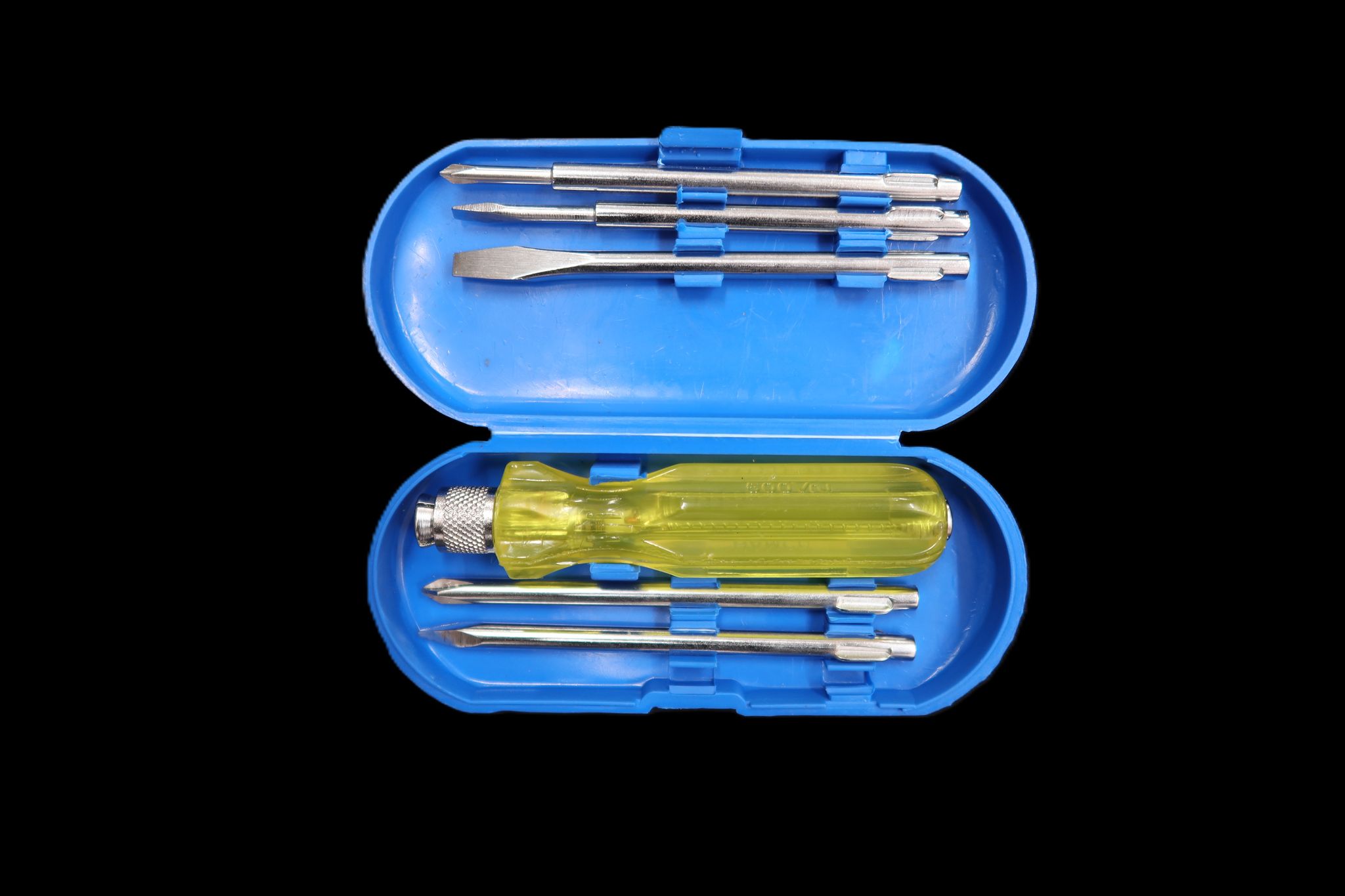 5-in-1 Magnetic Screwdriver Set with Tester – Slotted, Phillips & Poker Tips | Durable Steel Blades with Non-Slip Grip Handle | Multipurpose Toolkit for Home & Office Use