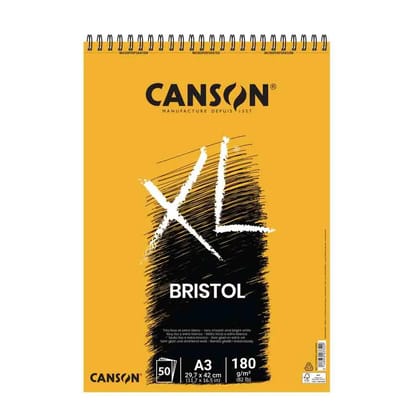 Canson XL Bristol Pad - Spiral - 180 GSM-A3